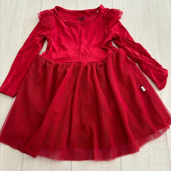 Little Sleepies Red Tulle Twirl Dress with Bloomers 12-18 months EUC - Picture 2 of 6